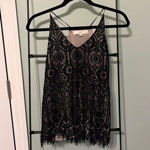 Loft black lace camisole